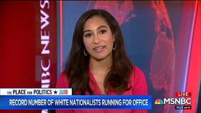 Morgan reporting news on MSNB Live